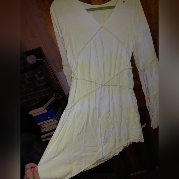 Jen's Pirate Booty Tie Dye Florence Tunic/Dress Neon Green/Yellow NWOT - Picture 8 of 14